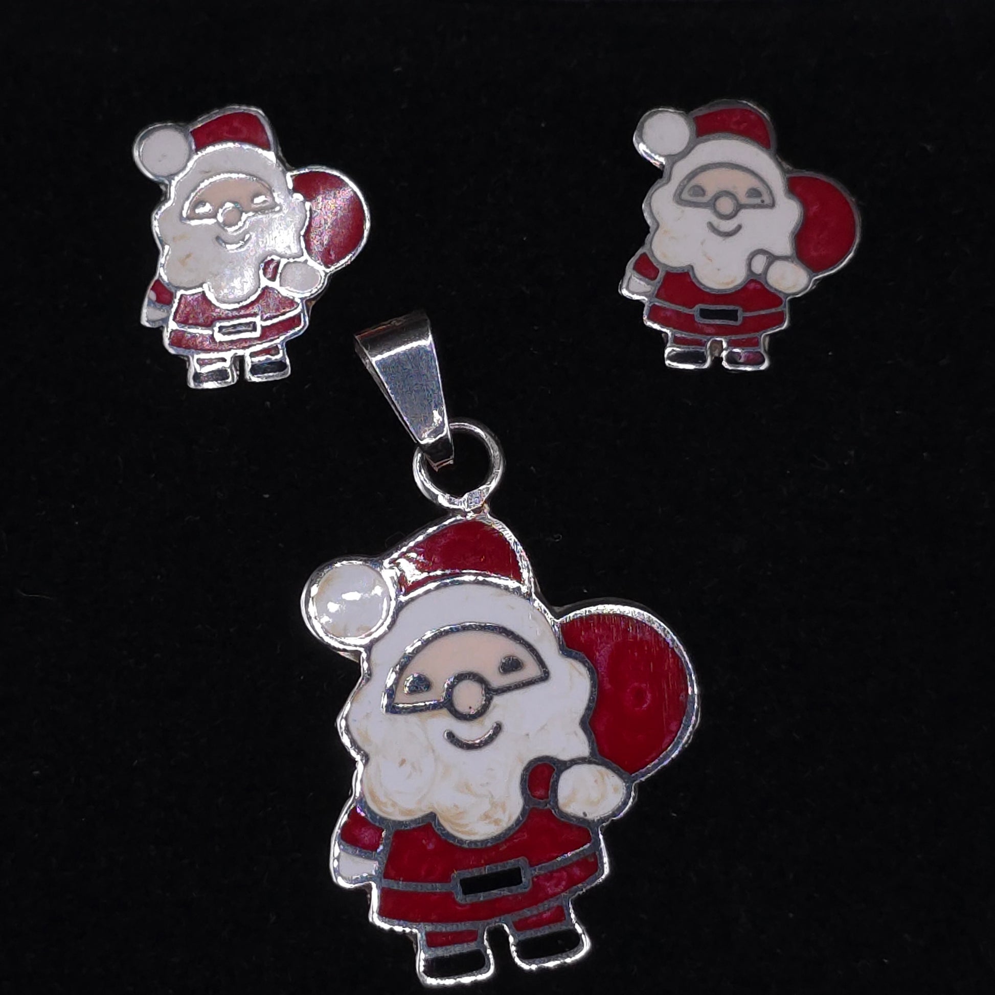 Set Santa Claus – Espíritu Navideño en Plata 925