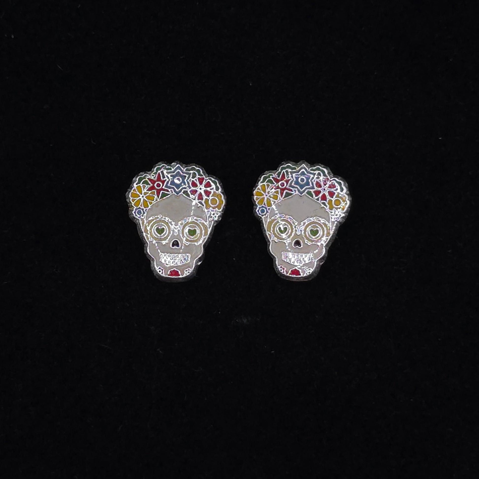 Aretes Catrina Color – Arte y Tradición en Plata 925